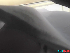 Outstanding candid upskirt clip shows classic lingerie