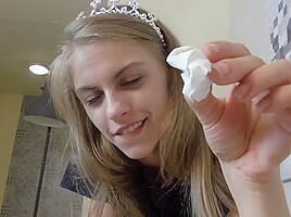 POV dirty nose and ear wax slave of Princess Kirstin! by Femdom Austria