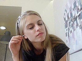 POV dirty nose and ear wax slave of Princess Kirstin! by Femdom Austria