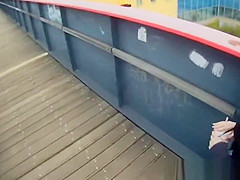 POV fucked babe filmed in public