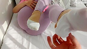 Paula Mooney In Sweet Feet In White Ped Socks - Sockjob, Cumshot