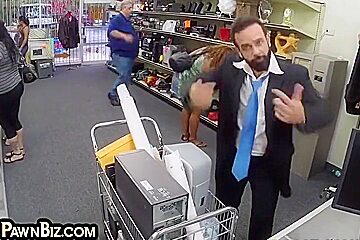 Pawnfucks Pawnshop Boss In Office 4 Cash Till Facial