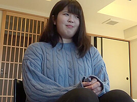 Perfectly voluptuous Japanese hotwife caught having sex by husband