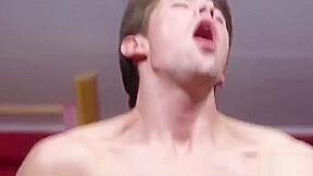Personal trainer ass fucks a cute jock after hard training