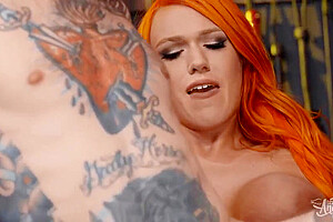 Perverted Ginger T-girl Crazy Xxx Clip