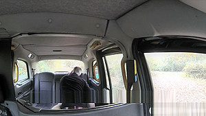 Petite American redhead babe does anal sex in the taxi