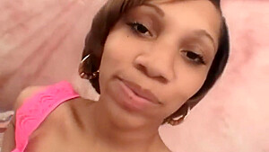 Petite Ebony teen 18+ Sucks On Hard Dick
