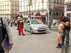 Petite Spanish slut public disgraced