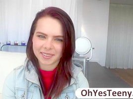 Petite teen 18+ Jennifer meets a big cock