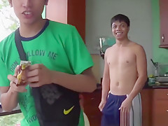 Piss fetish twinks suck cock and eat ass