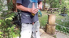 Piss in a bottle outside and drink some of my piss #8