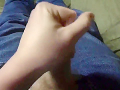 Playing with tons of precum then cumming