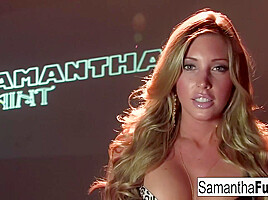Plays With A Large Dildo - Samantha Saint