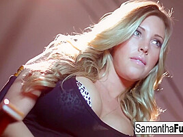 Plays With A Large Dildo - Samantha Saint