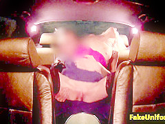 Police male anus fingers blond ho in car