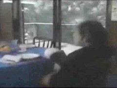 Porn Star Angel Kelly gives Ron Jeremy a blowjob