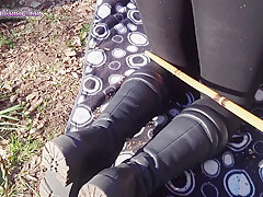 Pov Domination In Public! Girl With Her Master In The Forest!