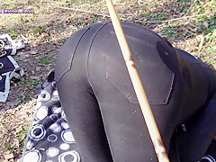 Pov Domination In Public! Girl With Her Master In The Forest!