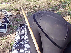 Pov Domination In Public! Girl With Her Master In The Forest!