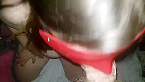 Pregnant girl sucking dick