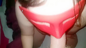 Pregnant girl sucking dick