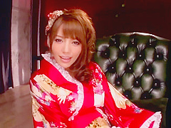 Pretty Japanese Girl Masturbate on Chair