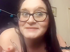 Pretty plumper smokes and convinces you to jerk off with her  BBW Smoking