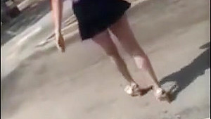 Public Nipple Clamp and Booty Flashes