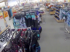 Pulled beauty sucks cock in public