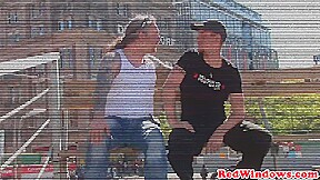 Punk dutch hooker riding tourist cock