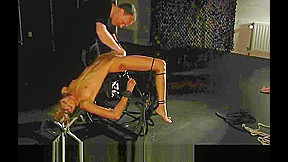Pussy of teen 18+ girl crushed in two bdsm sessions