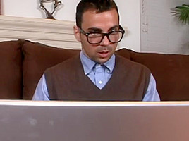 RR hot girl with big tits fucks nerdy guy with big dick