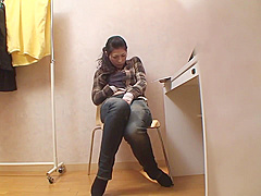 Raven-haired Babe Gets Hard Fuck From Behind On A Couch