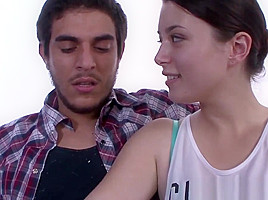 Real 18yo stepsis jerks cock until cumshot