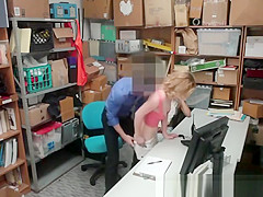 Real shoplifters banged
