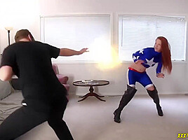 Red Haired Chick Cant Stop Moaning While Her Partner Is