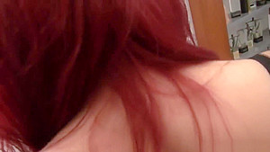 Redhair Babe Fucking A Sextoy And Playing With A Big Cock