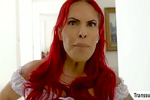 Redhead Ts Caught Her Boyfriend Fucking Their Busty Maid