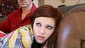 Redhead brat gets and hand spanking