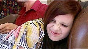 Redhead brat gets and hand spanking