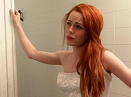 Redhead stepsister gets fucked hard at the wedding