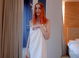 Redhead teen 18+'s First Time Ass to Mouth Cumshot! SHN047 - AnalVids