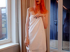 Redhead teen 18+'s First Time Ass to Mouth Cumshot! SHN047 - AnalVids