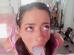 Reluctant Role Play Cuffed Bj - Rope Baby