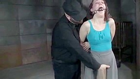 Restrained Sub Dildofucked By Maledom