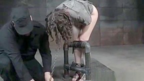 Restrained Sub Dildofucked By Maledom