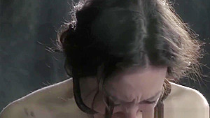Restrained sub skank learns discipline by maledom