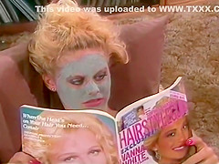 Retro Classic - Blue Satin Gown Fuck