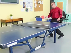 Ripped boss buttfucks facialized employee