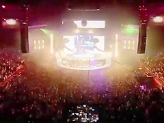 Romanian performer Inna in a sexy stage show